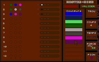 Master~Mind atari screenshot